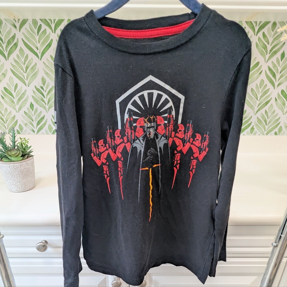 Black Long Sleeve Star Wars First Order Tee